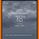 The animated Weather backgrounds won’t appear on all devices.
